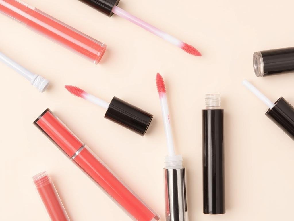 Different types of lip gloss applicators Different types of lip gloss applicators