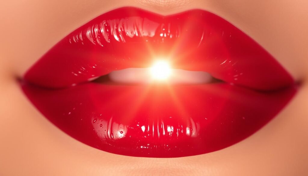 red lip gloss shade